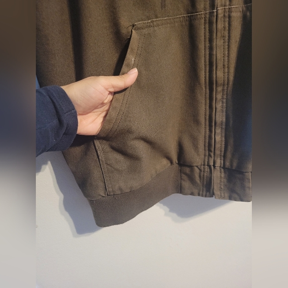 Brown Workwear Hooded Jacket. - Picture 6 of 8